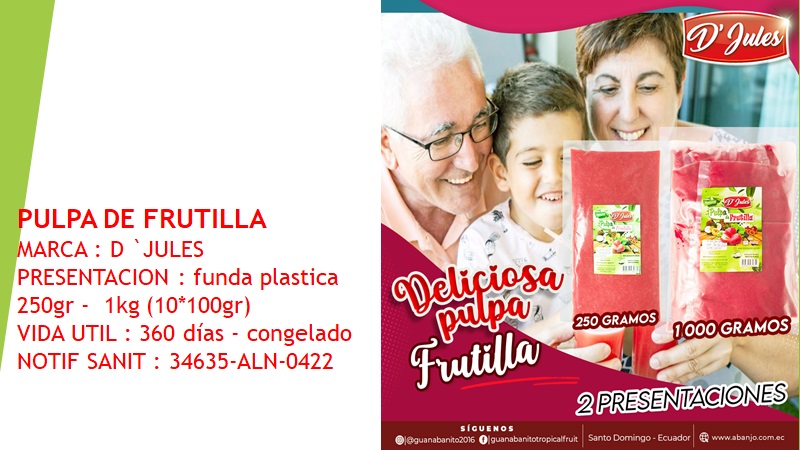 Pulpa frutilla